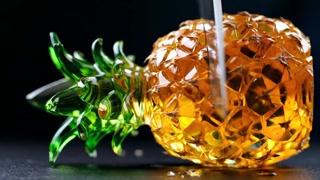 Crystal Pineapple Cutting